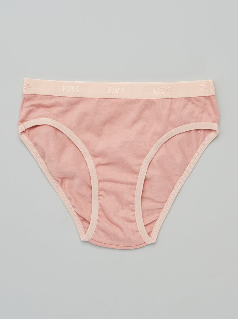 Lot de 5 culottes Les Pockets de 'DIM' Rose/blance - Kiabi