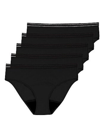 Lot de 5 culottes menstruelles femme Athena