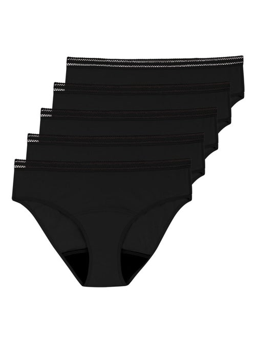 Lot de 5 culottes menstruelles femme Athena - Kiabi