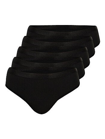 Lot de 5 culottes menstruelles taille haute femme Athena