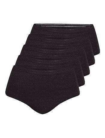 Lot de 5 culottes menstruelles taille haute femme Athena
