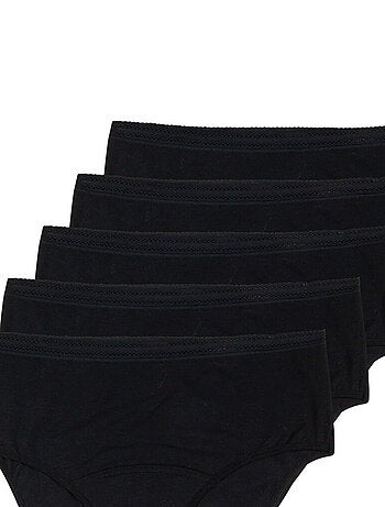 Lot de 5 culottes menstruelles taille haute femme Athena