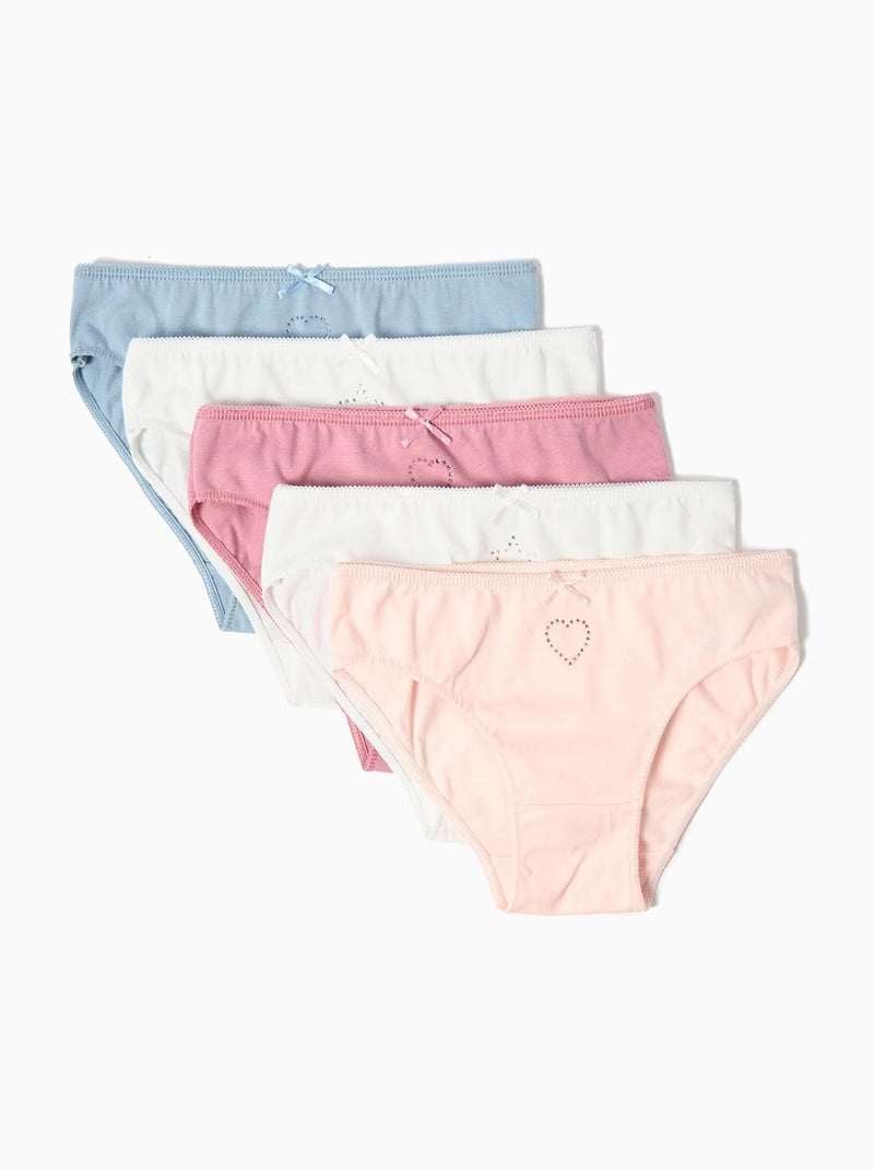 Lot de 5 culottes MO Fashion Gris - Kiabi