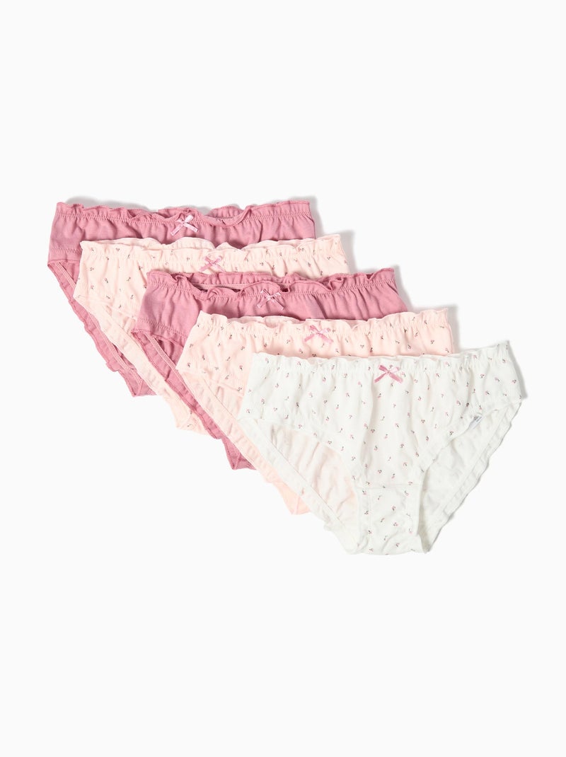 Lot de 5 culottes MO Fashion Rose - Kiabi