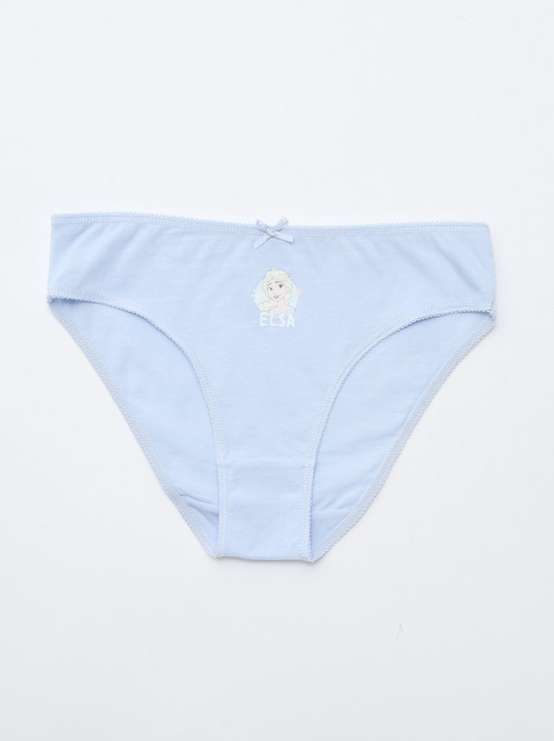 Lot de 5 culottes 'Reine des Neiges' Bleu - Kiabi