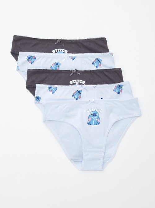 Lot de 5 culottes 'Stitch' - Kiabi