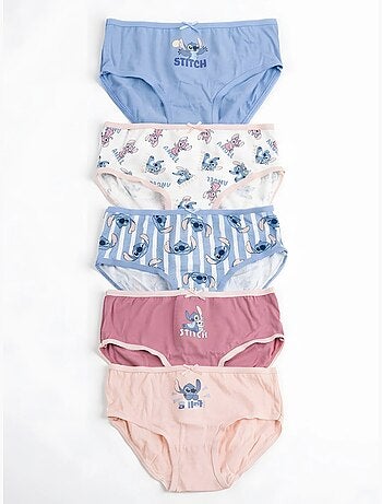 Lot de 5 culottes stitch disney