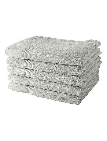 Lot de 5 Draps de Bain coton uni ESSENTIAL