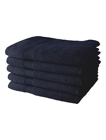 Lot de 5 Draps de Bain coton uni ESSENTIAL