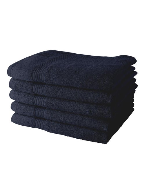 Lot de 5 Draps de Bain coton uni ESSENTIAL - Kiabi