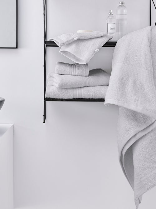 Lot de 5 Draps de Bain coton uni ESSENTIAL - Kiabi