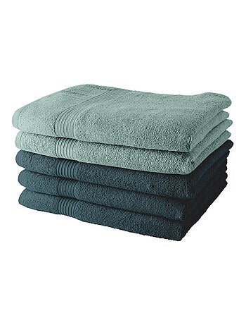 Lot de 5 Draps de Bain coton uni ESSENTIAL