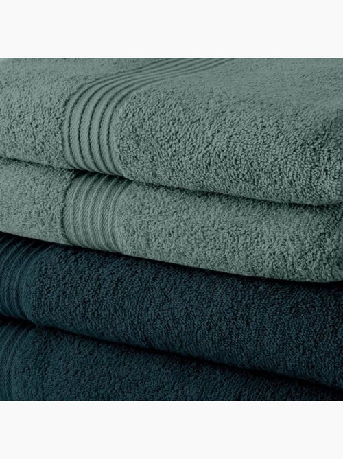 Lot de 5 Draps de Bain coton uni ESSENTIAL - Kiabi