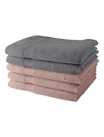 Lot de 5 Draps de Bain coton uni ESSENTIAL