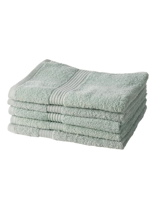 Lot de 5 Draps de Bain coton uni ESSENTIAL - Kiabi