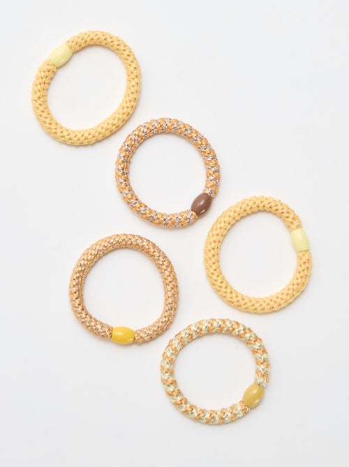 Lot de 5 élastiques colorés - Kiabi