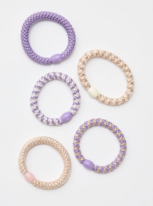 Lot de 5 élastiques colorés - Kiabi