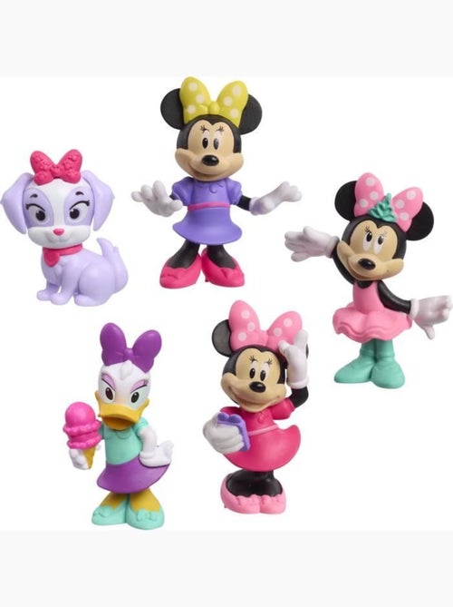 Lot de 5 figurines - Minnie Mouse 6 cm - DISNEY - Kiabi