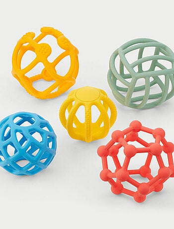 Lot de 5 Flexi Balles - Arc-en-Ciel