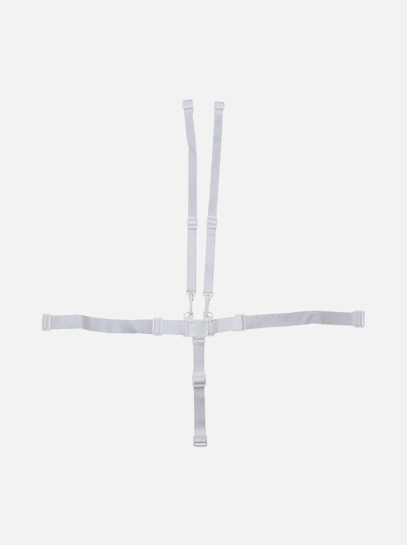Sangles De Chaise Haute Universelles, Légères Faciles à Utiliser Harnais Bébé 5 Points Robuste Pour Poussette Pour Poussette Gris