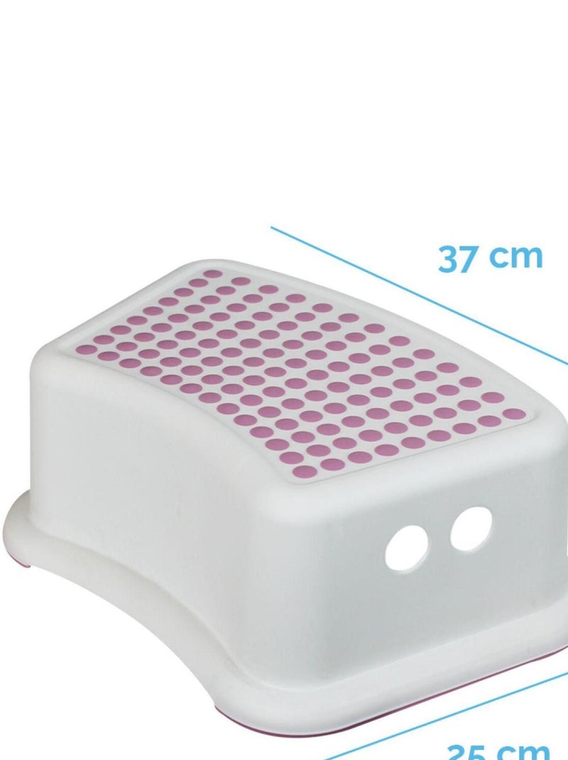Lot de 5 Marchepieds antidérapants en plastique - Monsieur Bébé Rose - Kiabi