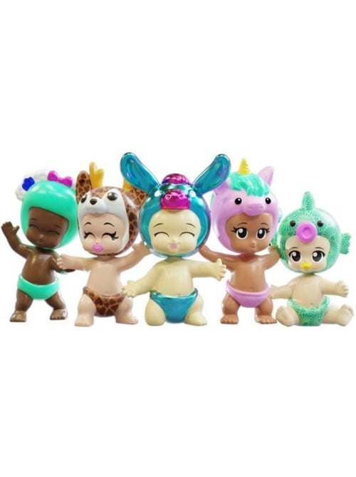 Lot de 5 mini-figurines bébé aléatoires dont 3 mystères - bandai bibi chibis - Kiabi Lot de 5 mini-figurines bébé aléatoires dont 3 mystères - bandai bibi chibis - Kiabi