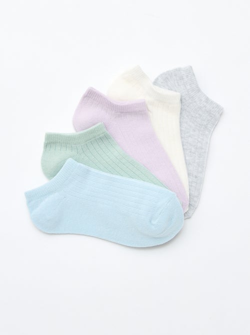 Lot de 5 paires de chaussette en coton - Kiabi