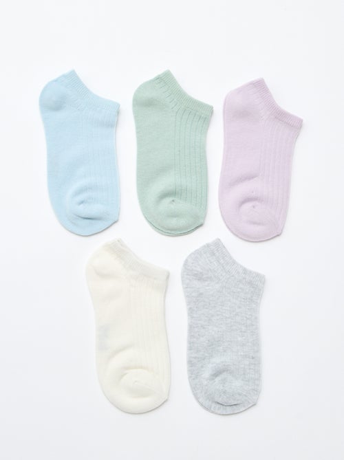Lot de 5 paires de chaussette en coton - Kiabi