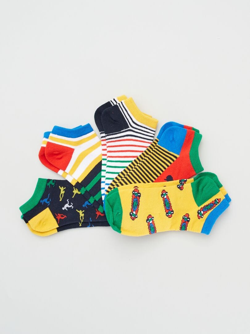 Lot de 5 paires de chaussettes avec imprimés Multicolore - Kiabi