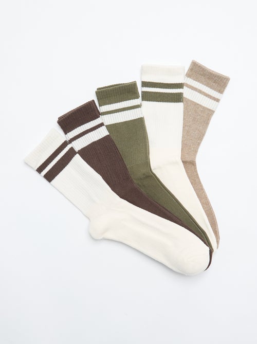 Lot de 5 paires de chaussettes - Kiabi Lot de 5 paires de chaussettes - Kiabi