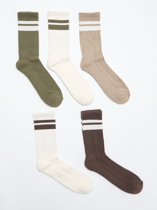Lot de 5 paires de chaussettes - Kiabi Lot de 5 paires de chaussettes - Kiabi