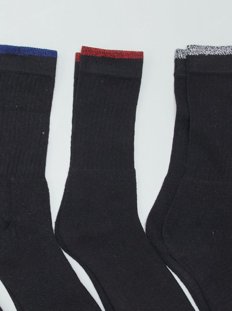 Lot de 5 paires de chaussettes Bleu - Kiabi