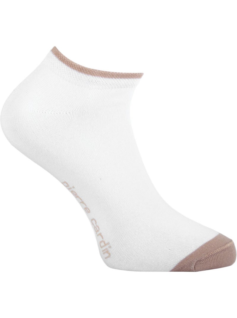 Lot de 5 paires de chaussettes courtes femme à motif pc 0375 pack a pierre cardin Beige - Kiabi