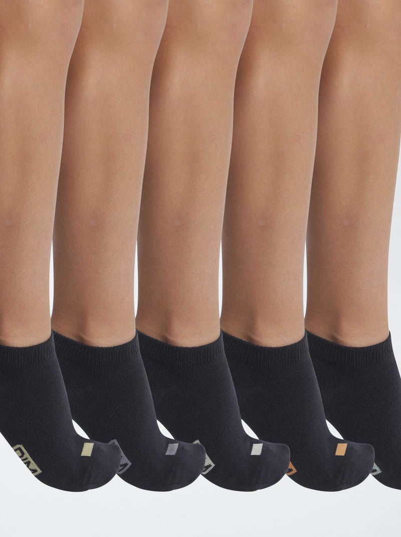 Lot de 5 paires de chaussettes 'Dim' Bleu - Kiabi