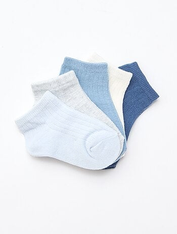 Lot de 5 paires de chaussettes en maille côtelée