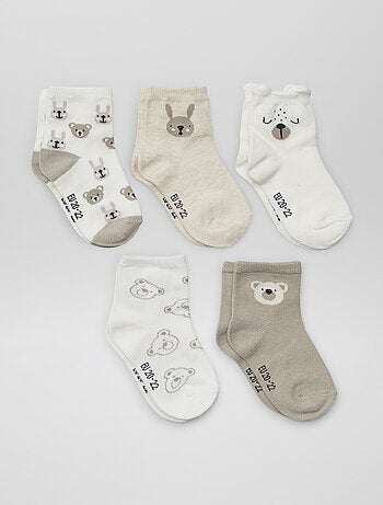 Lot de 5 paires de chaussettes en maille stretch