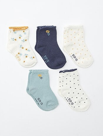 Lot de 5 paires de chaussettes en maille stretch