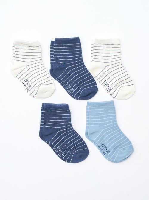 Lot de 5 paires de chaussettes en maille stretch - Kiabi