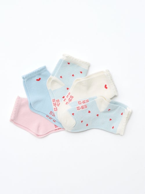 Lot de 5 paires de chaussettes en maille stretch - Kiabi Lot de 5 paires de chaussettes en maille stretch - Kiabi