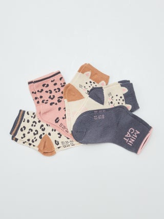 Lot de 5 paires de chaussettes en maille stretch