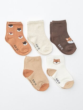 Lot de 5 paires de chaussettes en maille stretch