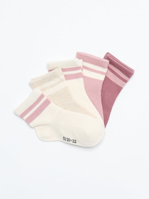 Lot de 5 paires de chaussettes en maille stretch - Kiabi Lot de 5 paires de chaussettes en maille stretch - Kiabi