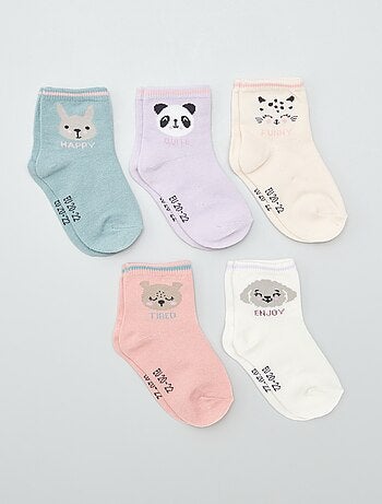 Lot de 5 paires de chaussettes en maille stretch