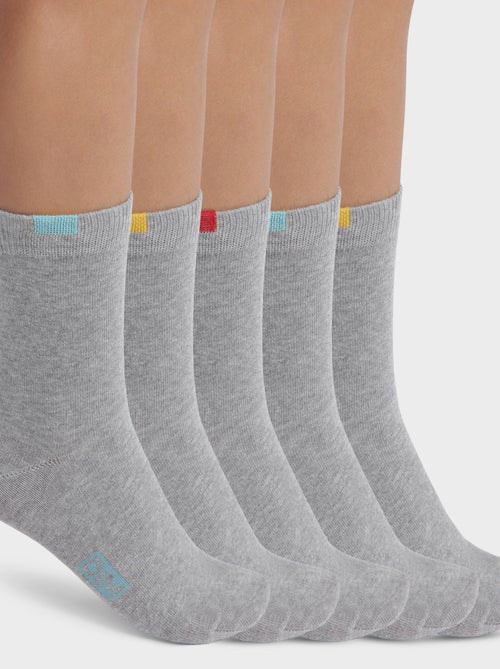 Lot de 5 paires de chaussettes enfant en coton Ecodim - Kiabi