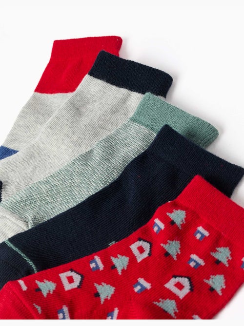 Lot de 5 paires de chaussettes fantaisie - Kiabi Lot de 5 paires de chaussettes fantaisie - Kiabi