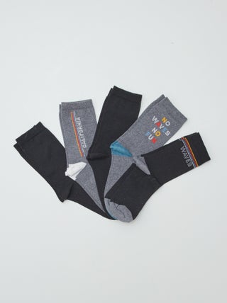 Lot de 5 paires de chaussettes fantaisies