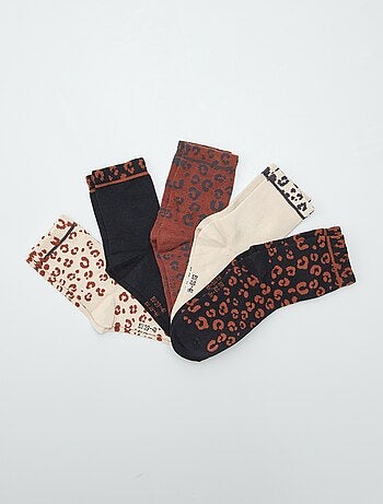 Lot de 5 paires de chaussettes fantaisies