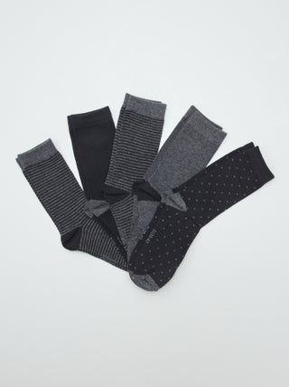 Lot de 5 paires de chaussettes fantaisies