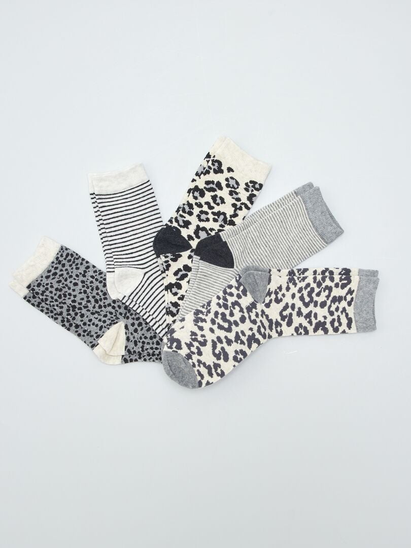 bottine chaussette leopard