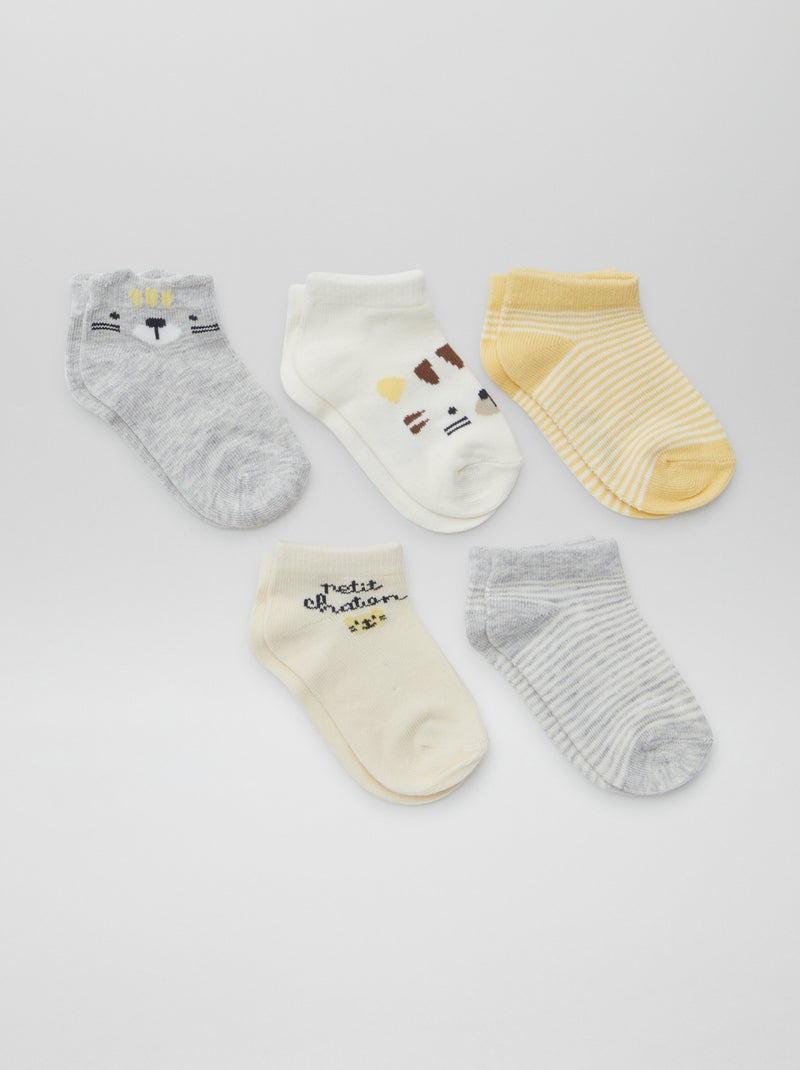 Lot de 10 paires de chaussettes invisibles - NOIR - 6.00€ - Kiabi